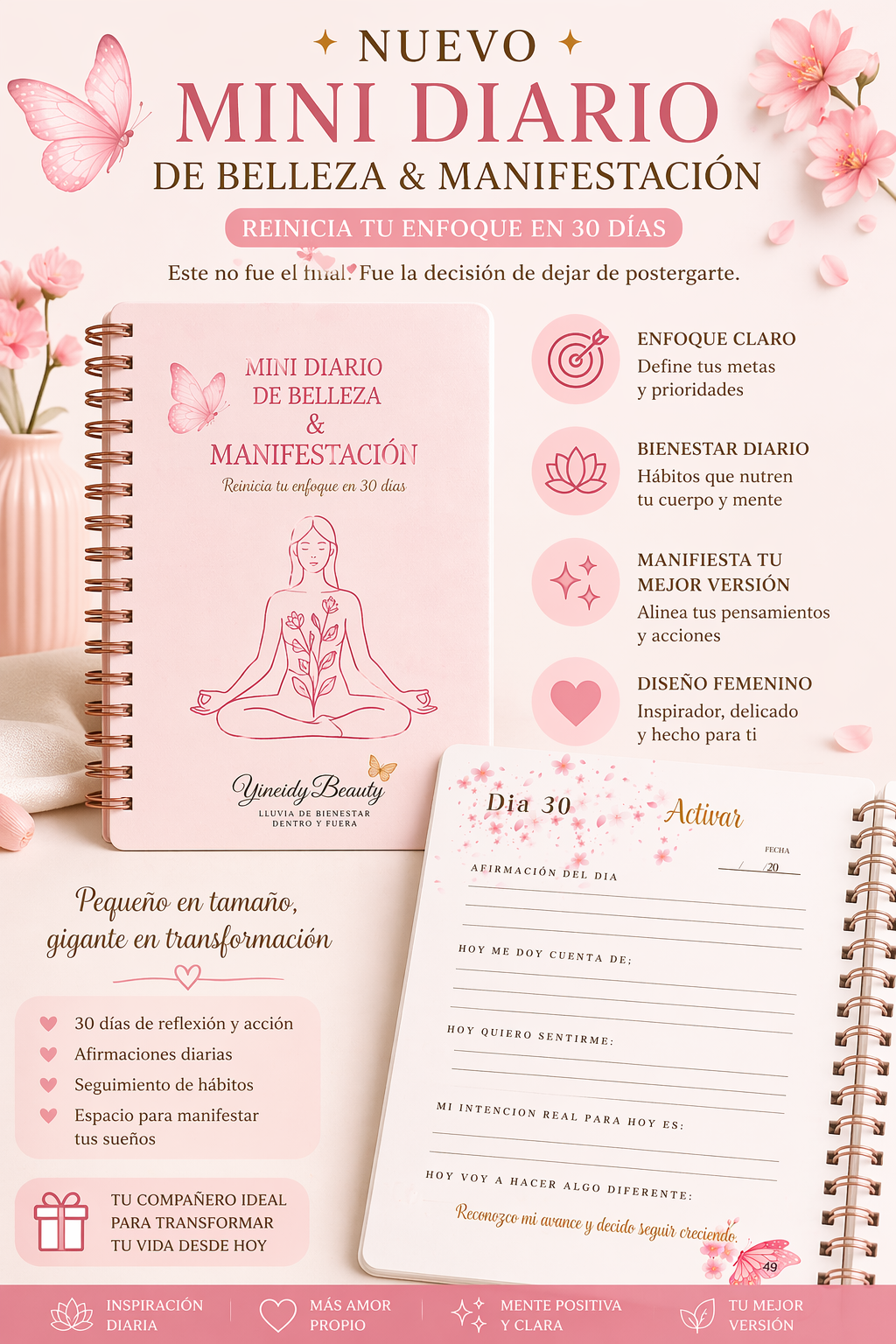 Diario de Belleza Emocional | 30 días para recuperar claridad y liderazgo personal
